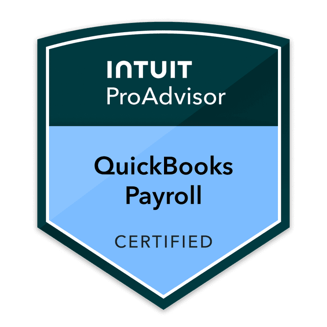 QuickBooks Online Payroll Certification badge